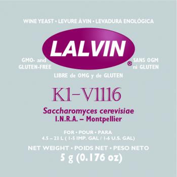 Lalvin K1-V1116 Wine Yeast