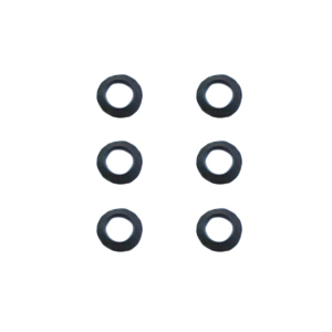 TAPERED WASHERS, BLACK - 6PACK