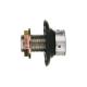 Nickel Plated Beer Shank with Black Flange
