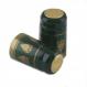 Green PVC Shrink Capsules with Gold Grape Clusters