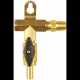 Bracketed Brass Gas Manifold Add-on Assembly